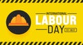 1 May is International Labour Day background template. Holiday concept. use to background, banner, Royalty Free Stock Photo