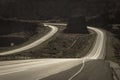 MAY 23, 2017 Interstate Highway 70, near Colorado and Utah border shows a long winding. Outdoors, Monument Royalty Free Stock Photo