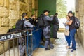 Israeli security police at work at the North Exit of The Dome of