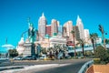 Amazing New York hotel in Las Vegas. Gorgeous statue of liberty in a t-shirt Royalty Free Stock Photo