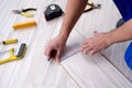 The may laying laminate flooring at home