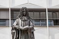 Monument to Gottfried Wilhelm Leibniz, a German scientist and philosopher. Education in Leipzig