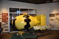 May 15, 2019, Los Alamos, New Mexico. A Model of The `Fat Man` Nuclear Bomb On Display At The Bradbury Museum In Los Alamos. It Wa Royalty Free Stock Photo