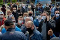 May 24 2020 Minsk Belarusian people walk down the street