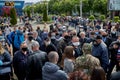 May 24 2020 Minsk Belarusian people walk down the street