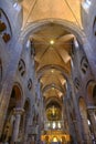 May 2022 Modena, Italy: Interior and details of the Duomo di Modena. Altar of he Duomo. Cathedral of Modena