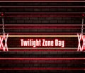 May month, day of May. Twilight Zone Day, on bricks background