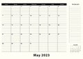 May 2023 Monthly Business Desk Pad Calendar