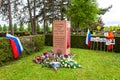 9 may, Monument of russian heros on South cemetery in Strasbourg