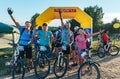 May 26-27, 2018 Naliboki,Belarus All-Belarusian amateur marathon Naliboki A man is riding a bicycle on the road