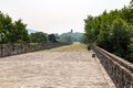 May 2017 - Nanjing, Jiangsu, China - a section of the old Ming Dynasty city walls near Jiming temple.