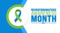 May is National NF Neurofibromatosis Month background template. Holiday concept. use to background, banner
