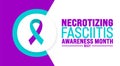 May is Necrotizing Fasciitis Awareness Month background template. Holiday concept. use to background, banner, placard,