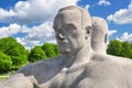 Famous statues of Vigeland, or Frogner, park in Oslo Royalty Free Stock Photo