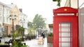 May rain in the pedestrian street of Nalchik.