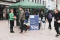 A stand promoting the Yes vote for the 25th of May referendum regarding the issue of abortion