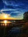 May River Sunset Royalty Free Stock Photo