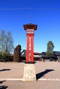 May 26 2022 - Rovaniemi, Finland: The Santa claus holiday village at the Polar circle in summer Royalty Free Stock Photo
