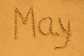 May in the sand