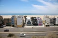 May 24, 2021 Santa Monica California; A view of Beach Front Homes in Santa Monica California. Homes to the Rich and Famous sit on