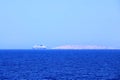 May 27 2023 - Santa Teresa Gallura, Sardinia, Italy, Mediterranean sea: Large Grimaldi Lines RoRo (Roll on off)