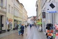 May 06 2023 - Schwerin, Mecklenburg-Vorpommern, Germany: historic buildings and city life at the old town of Schwerin Royalty Free Stock Photo