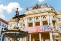 old Slovak National Theatre architecture in Neo Renaissance style Royalty Free Stock Photo