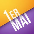 May 1st in French : 1er mai