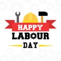 May 1st labor day banner Royalty Free Stock Photo