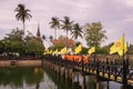 17 May 2019 , sukhothai Thailand , The Sukhothai history park in the morning time