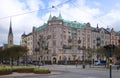 May Sunday walk in the center of Stockholm Royalty Free Stock Photo