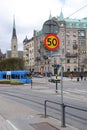 May Sunday walk in the center of Stockholm Royalty Free Stock Photo