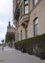 May Sunday walk in the center of Stockholm Royalty Free Stock Photo