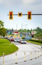 May 26, 2019 - Surrey, BC: Traffic lineup for US border at Peace Arch Park.