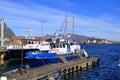 May 29 2022 - Svolvaer, Lofoten, Norway: View upon the harbor in summer Royalty Free Stock Photo