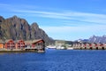 May 29 2022 - Svolvaer, Lofoten, Norway: View upon the harbor in summer Royalty Free Stock Photo