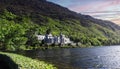 Kylemore Abbey and Victorian Walled Garden, home of the Benedictine order of Nuns for the past 100 years Royalty Free Stock Photo
