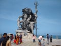 May 2022, Thiruvananthapuram, Kerala, India, Aazhimala Shiva Temple, Siva sculpture, Thiruvananthapuram, Kerala