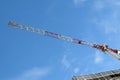 May 2, 2021. Tower crane high above new building site at 56-58 Beane St. Gosford, Australia. Part of a series Royalty Free Stock Photo