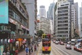 May 10 2023 At Tram, view of Wan Chai street scape