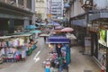 May 10 2023 At Tram, view of Wan Chai street scape