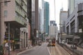 May 10 2023 At Tram, view of Wan Chai street scape