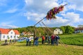 May tree spring celebration in Burgenland, Austria