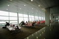 May 15, 2014 Ukraine interior of the international airport Borispol: A new terminal for the departure of aircraft. Topic of air tr