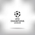 May 28, 2018: Vector illustration of the football game logo of the UEFA Champions League. Royalty Free Stock Photo