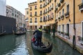 Gondola rides at Cavalletto Hotel in Venice Royalty Free Stock Photo