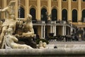 31 May 2019 Vienna, Austria - Ehrenhof Fountain in front of Schonbrunn palace