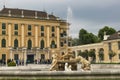 31 May 2019 Vienna, Austria - Ehrenhof Fountain in front of Schonbrunn palace
