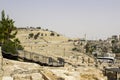 The Mount of Olives seen from the Southern Wall of the Temple Mo