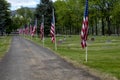 MAY 25, 2019, WASHINGTON STATE USA - Memorial Day Cemetery Riverview Heights Cemetary in Kennewick, WA